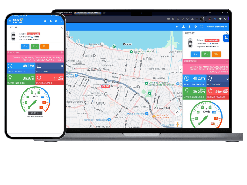 Plataforma de rastreo en Cartagena mediante sistema GPS satelital con monitoreo 24/7