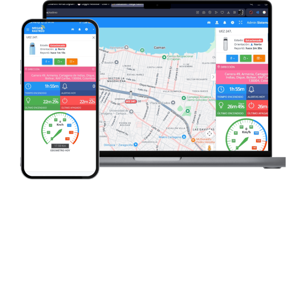 Plataforma de GPS y monitoreo en Cartagena
